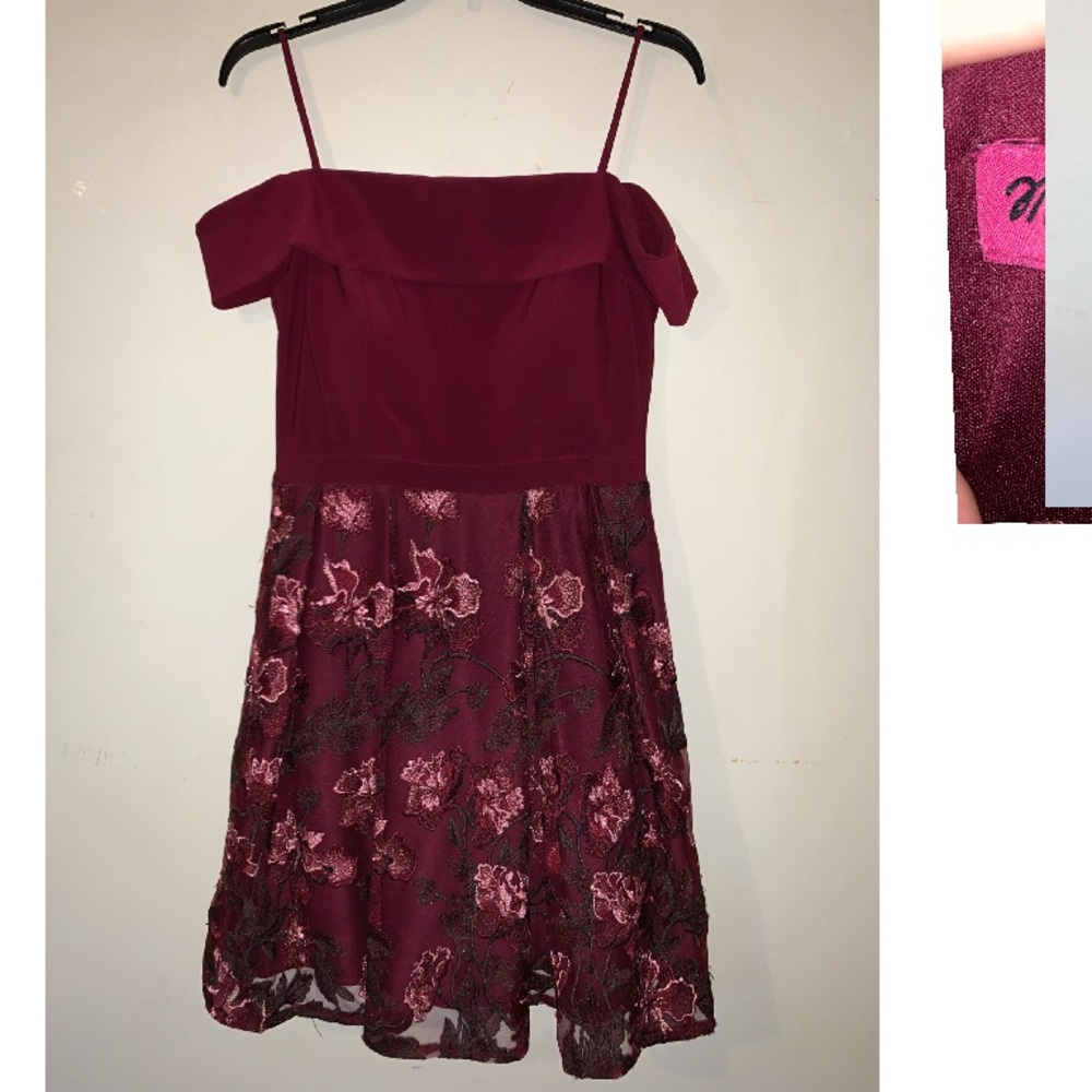 Wine colored Homecoming dress